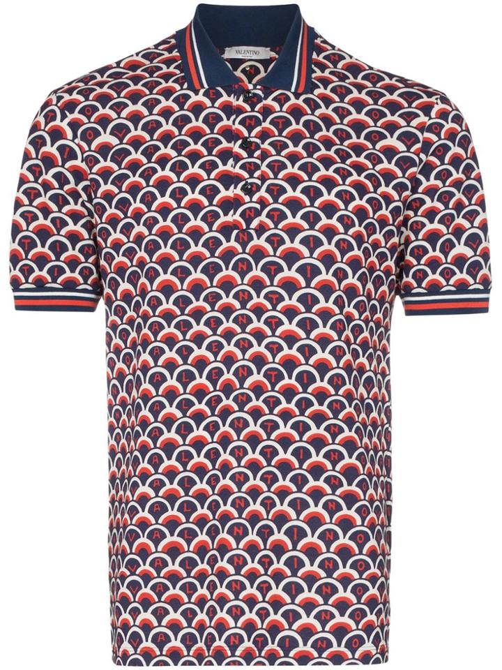 Valentino Scale Logo Polo Shirt - Red