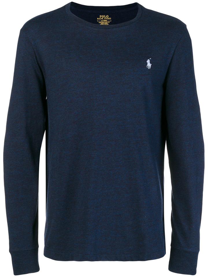 Polo Ralph Lauren Classic Long Sleeved T-shirt - Blue