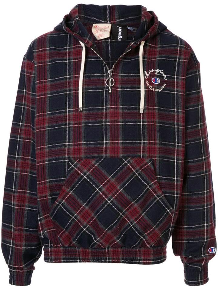 Champion Champion X Clothsurgeon Half-zip Hoodie - Blue