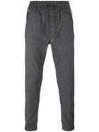 Burberry Drawstring Track Pants, Men's, Size: Medium, Grey, Polyamide/wool