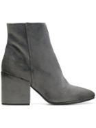 Strategia Zipped Ankle Boots - Grey