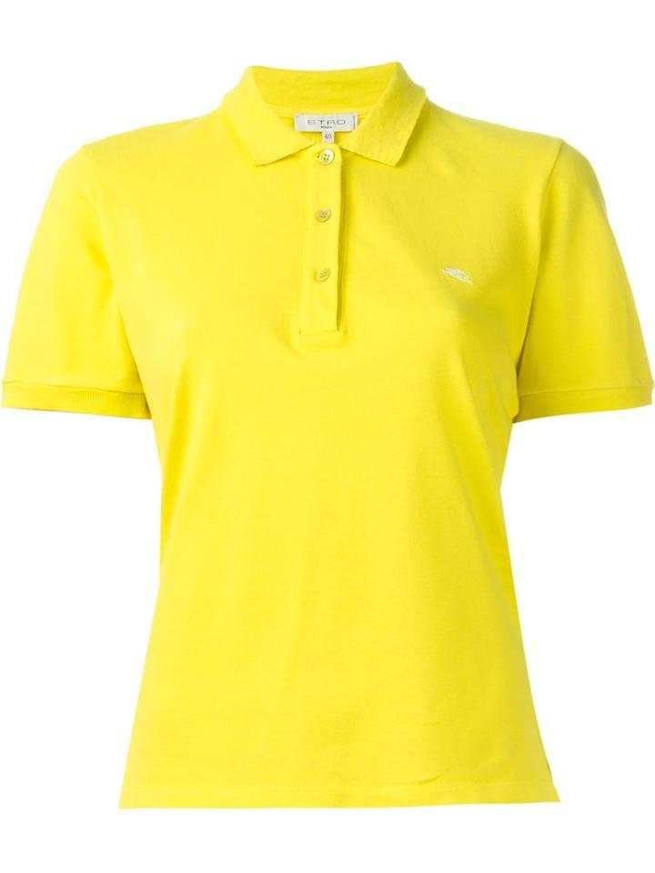 Etro Classic Polo Shirt, Women's, Size: S, Yellow/orange, Cotton/spandex/elastane