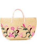 Ermanno Scervino Floral Appliqué Tote