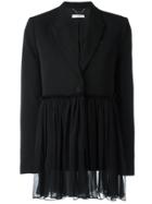 Givenchy Gathered Detail Blazer - Black