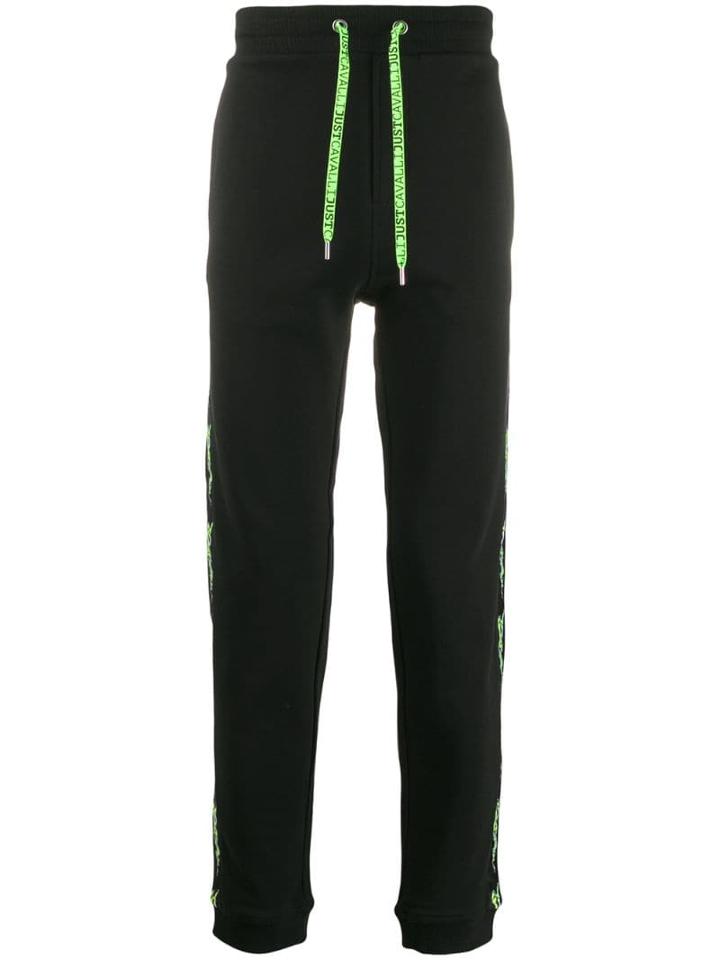 Just Cavalli Drawstring Track Trousers - Black