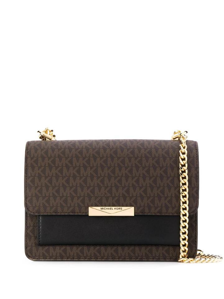 Michael Michael Kors Jade Gusset Shoulder Bag - Brown