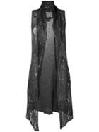 Avant Toi Loose Knit Vest - Grey