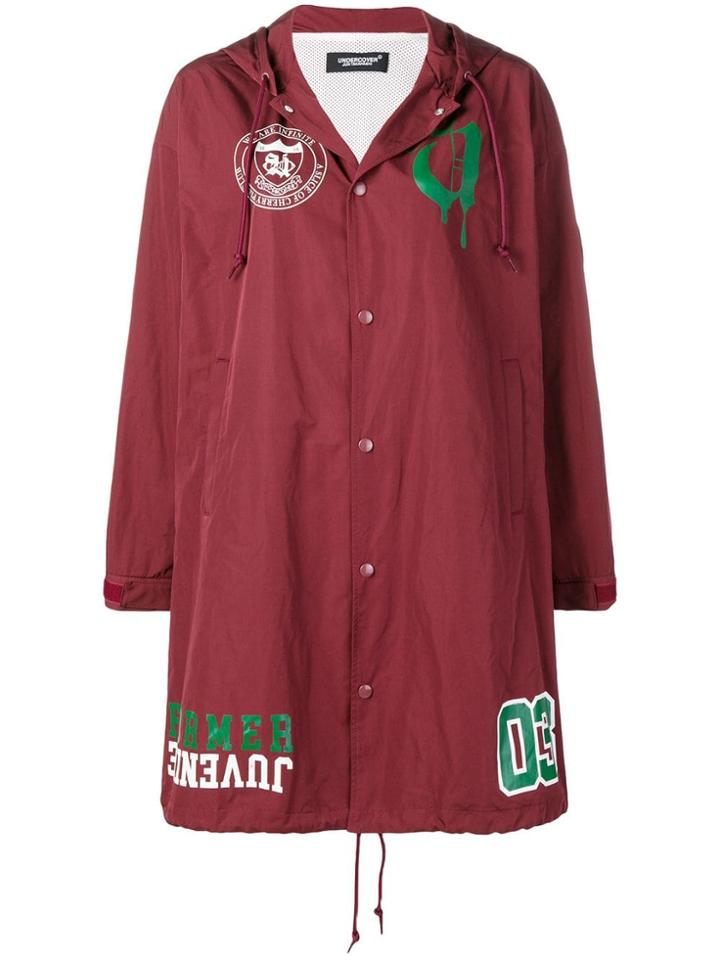 Undercover Buttoned Up Raincoat - Red