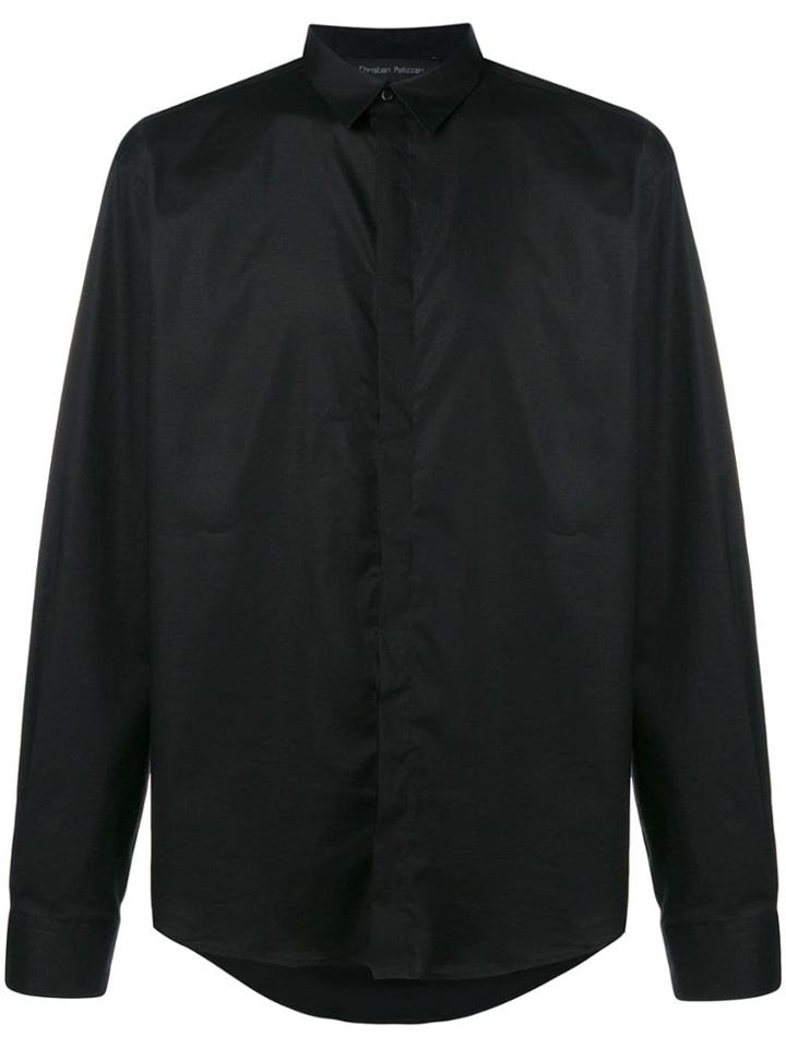 Christian Pellizzari Plain Loose Shirt - Black