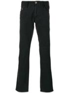 Armani Jeans Button Detail Bootcut Jeans - Black