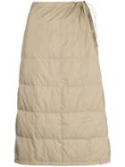 Issey Miyake Vintage 1990's Square Quilted Skirt - Nude & Neutrals