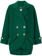 Chanel Pre-owned Oversized Double-breasted Coat - Green