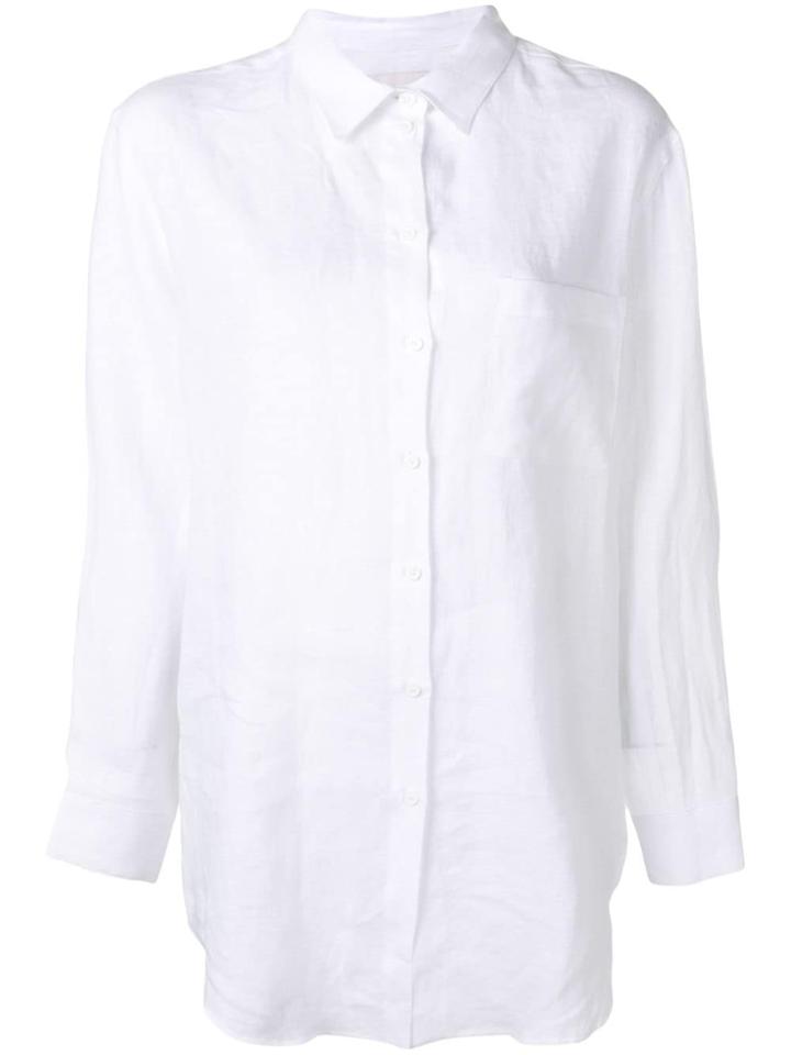 Asceno Boyfriend Oversized Shirt - White
