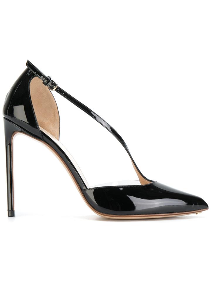 Francesco Russo Buckle-strap Stiletto Pumps - Black