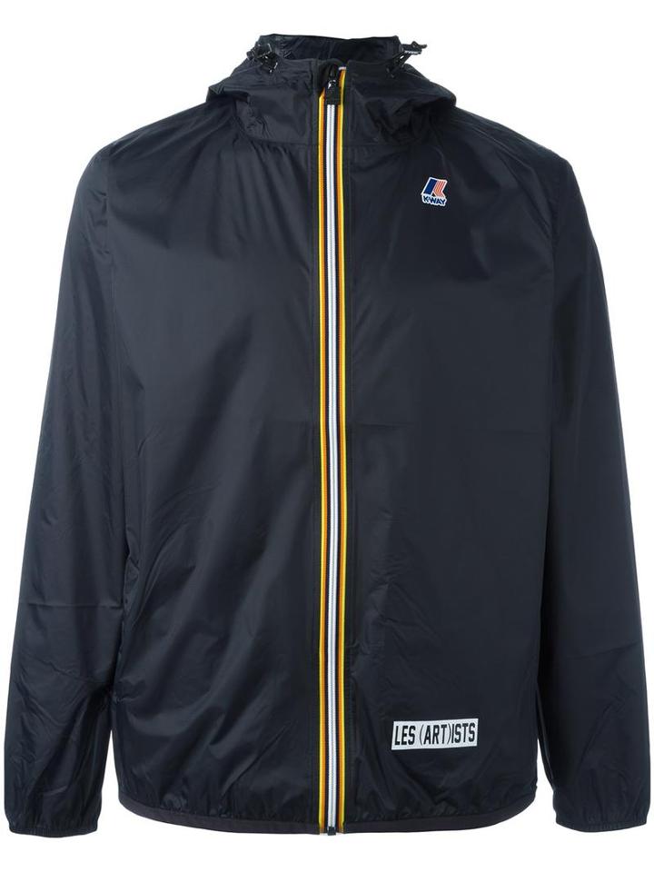 K-way 'dream Team' Print Jacket, Men's, Size: Large, Black, Polyamide