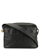 Chanel Pre-owned 1998 Cc Stitch Shoulder Bag - Black