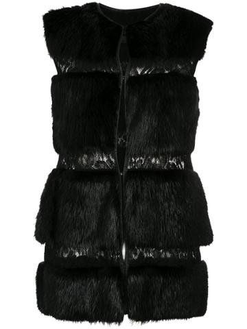 Andrea Bogosian Lace Panelled Fur Waistcoat - Unavailable