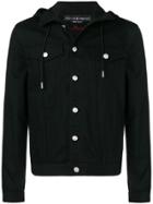 Alexander Mcqueen Hooded Denim Jacket - Black
