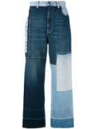 Contrast Panel Jeans - Women - Cotton - 29, Blue, Cotton, Golden Goose Deluxe Brand