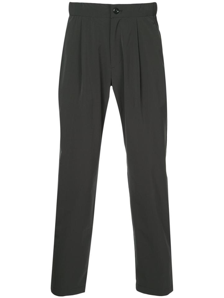 Attachment Cropped Tailored Trousers - Grey