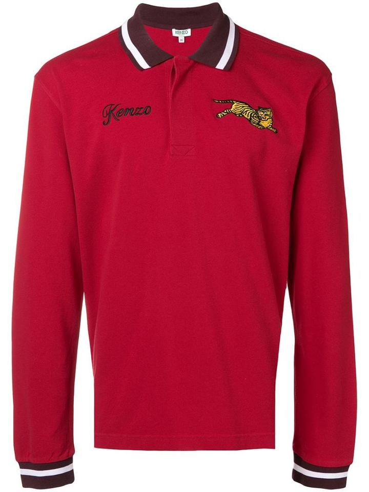 Kenzo Jumping Tiger Polo Shirt - Red
