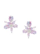 Lele Sadoughi Jewel Flower Earrings - Pink & Purple