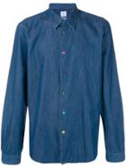 Ps Paul Smith Denim Collared Shirt - Blue
