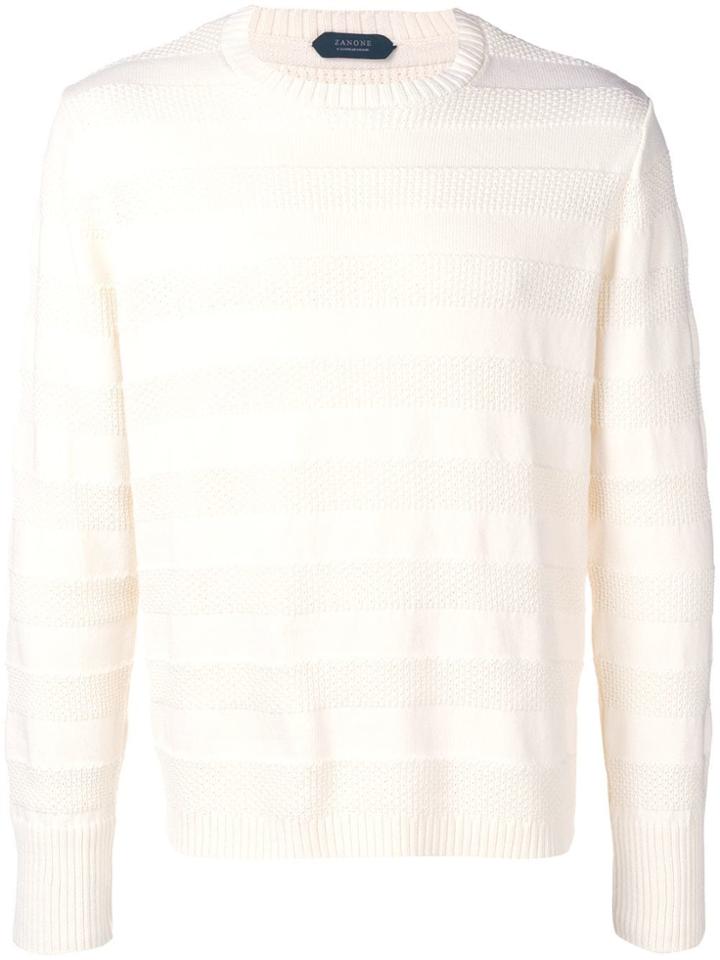 Zanone Longsleeved Sweater - White