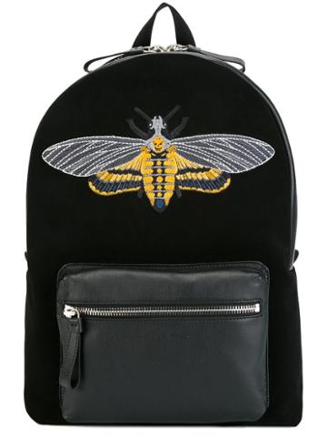 Alexander Mcqueen Skull Moth Embroidered Backpack