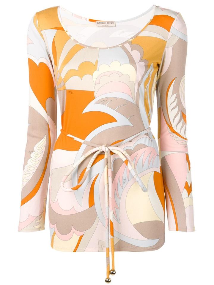 Emilio Pucci Printed Top - Neutrals