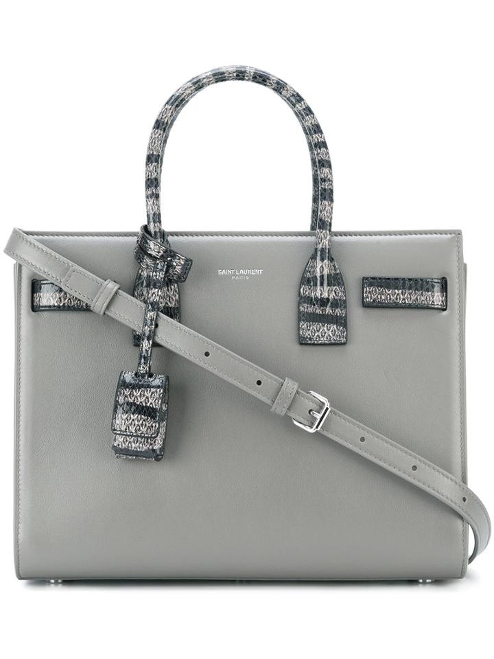 Saint Laurent - Small Sac De Jour Tote - Women - Leather - One Size, Grey, Leather