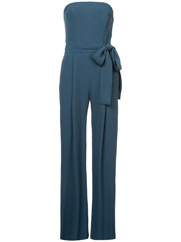 Carolina Herrera Strapless Tailored Jumpsuit - Blue