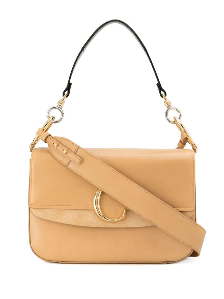 Chloé C Ring Shoulder Bag - Neutrals
