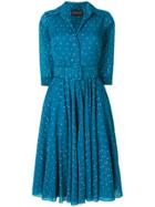 Samantha Sung Mini Dot Aster Dress - Blue