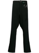 Maison Mihara Yasuhiro Hoop Detail Trousers - Black