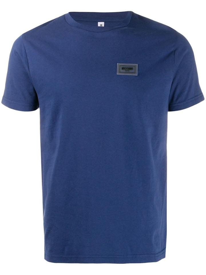 Moschino Logo Patch T-shirt - Blue