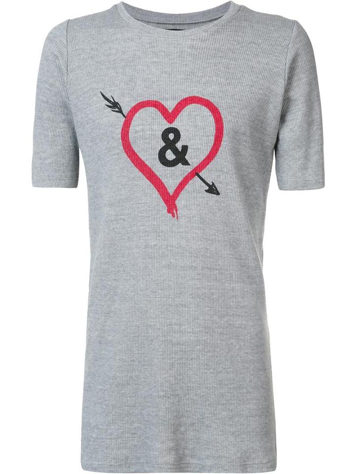 Judson Harmon Judson Harmon X Ampersand T-shirt, Adult Unisex, Size: Large, Grey, Viscose/wool