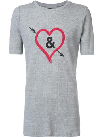 Judson Harmon Judson Harmon X Ampersand T-shirt, Adult Unisex, Size: Large, Grey, Viscose/wool