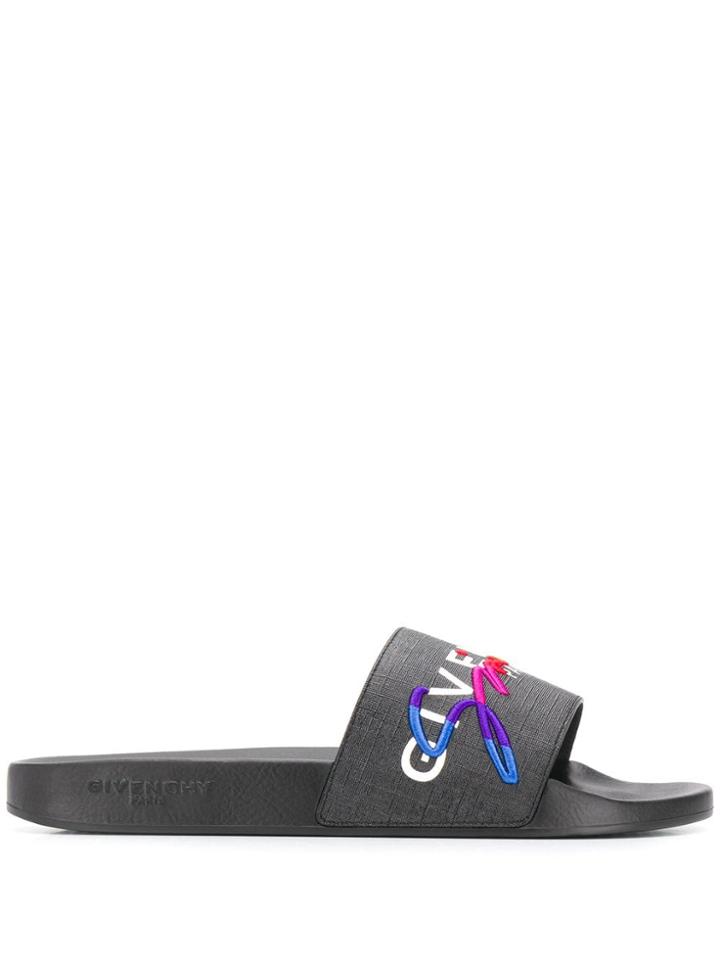 Givenchy Signature Slides - Black