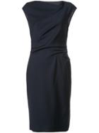 Paule Ka Gathered Sheath Dress - Blue