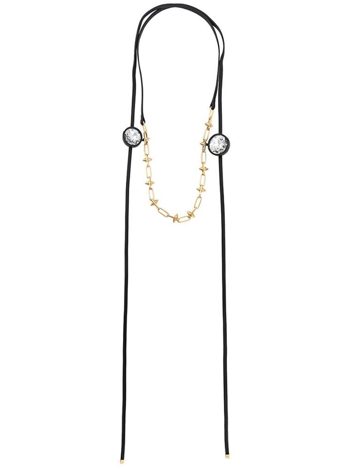 Marni Crystal Embellished Necklace - Black