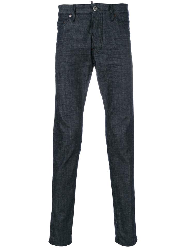 Dsquared2 - Cool Guy Jeans - Men - Cotton/spandex/elastane/calf Leather - 52, Grey, Cotton/spandex/elastane/calf Leather