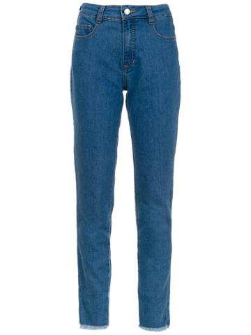 A.brand Calça Skinny Cintura Alta - Jeans Azul Claro - Blue