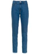 A.brand Calça Skinny Cintura Alta - Jeans Azul Claro - Blue