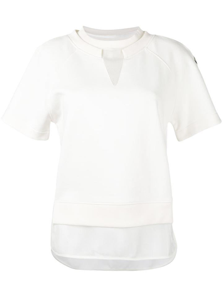 Moncler Short Sleeve Layered Top - White