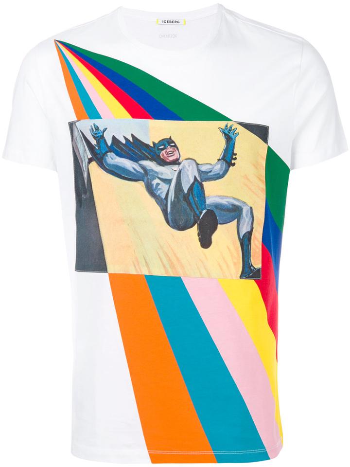 Iceberg - Batman T-shirt - Men - Cotton/polyester - Xl, White, Cotton/polyester