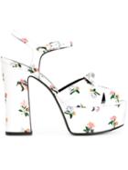 Saint Laurent Candy Sandals, Women's, Size: 38, White, Leather