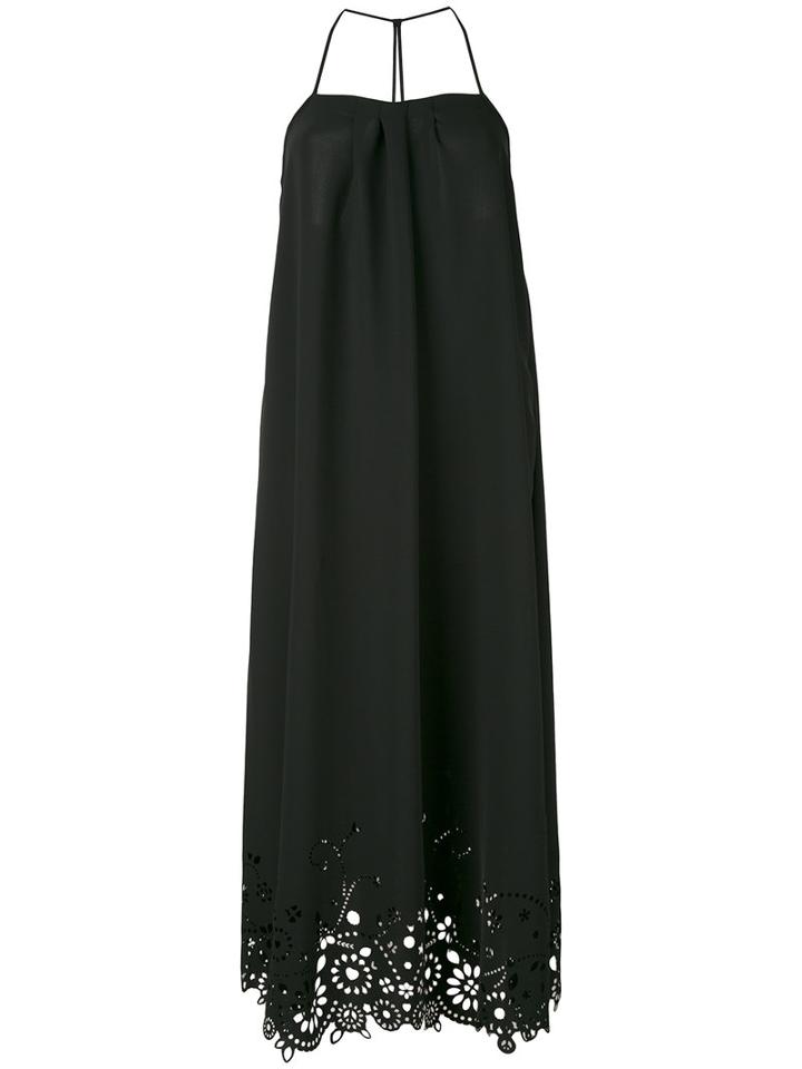 Love Moschino - Scalloped Hem Dress - Women - Polyester - 44, Black, Polyester