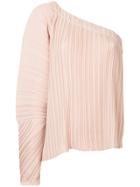 Alice Mccall Cherry Cola One Shoulder Blouse - Pink & Purple