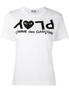 Comme Des Garçons Play - Logo Print T-shirt - Women - Cotton - S, White, Cotton